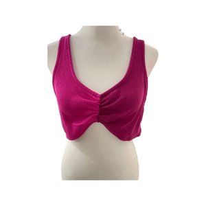 Wild Fable Two-tone Dark Pink/Pink Crop Tank (NWT)